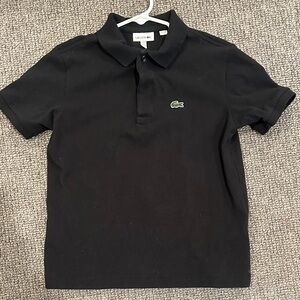 Lacoste Dark Polo with Green Logo